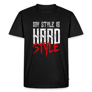 Musique hardstyle - T-shirt Premium bio Homme - noir - Devant - Nico (187cm)