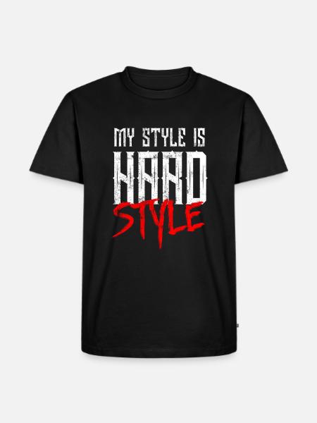Hardstyle music - Men's Premium Organic T-Shirt - black