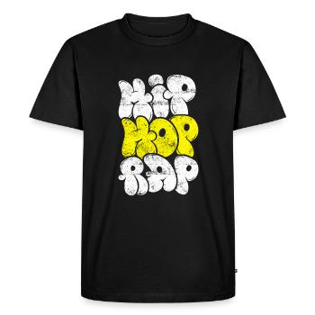 Musique hip hop rap - T-shirt Premium bio Homme - noir - Devant - Nico (187cm)