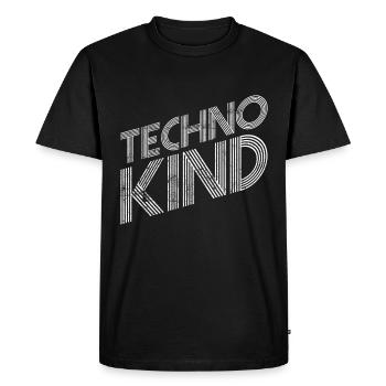 Musique techno - T-shirt Premium bio Homme - noir - Devant - Nico (187cm)