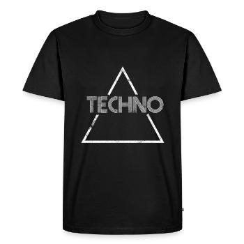 Techno music - Men's Premium Organic T-Shirt - black - Front - Nico (187cm)