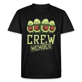 équipage d'avocats - T-shirt Premium bio Homme - noir - Devant - Nico (187cm)
