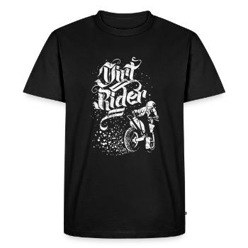conducteur de vélo de sport de motocross - T-shirt Premium bio Homme - noir - Devant - Nico (187cm)