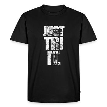 Triathlon Triathlon - T-shirt Premium bio Homme - noir - Devant - Nico (187cm)