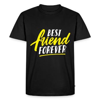 Meilleur ami pour toujours - T-shirt Premium bio Homme - noir - Devant - Nico (187cm)