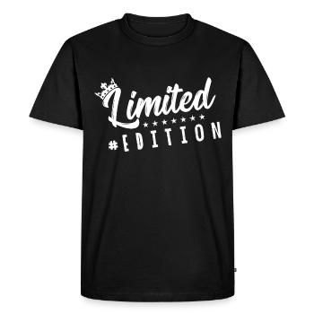 limited edition crown - Men's Premium Organic T-Shirt - black - Front - Nico (187cm)