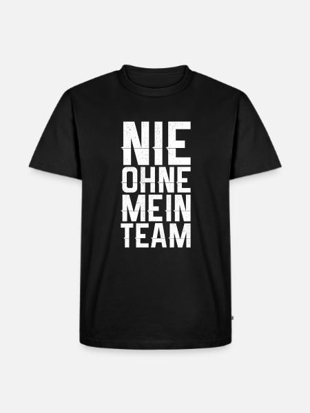 without my team - Men's Premium Organic T-Shirt - black