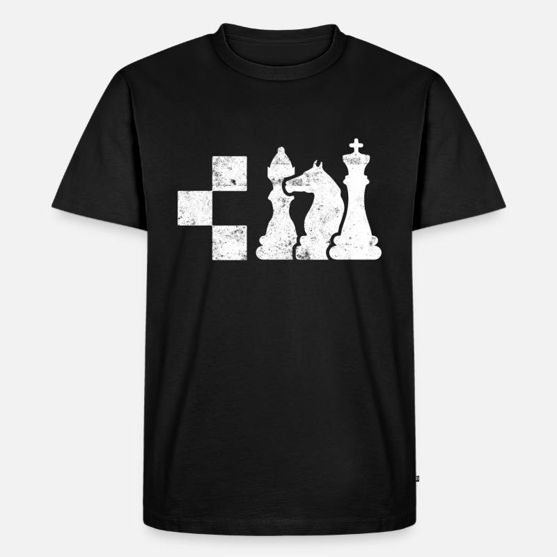 Schach Chess - Männer Premium Bio T-Shirt - Schwarz