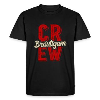 Groom crew bachelor party - Men's Premium Organic T-Shirt - black - Front - Nico (187cm)
