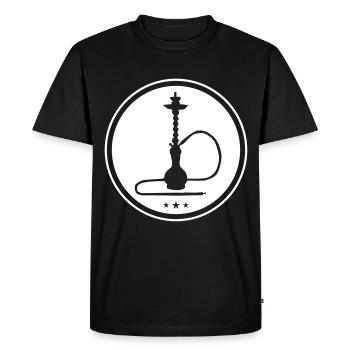 shisha icon - Men's Premium Organic T-Shirt - black - Front - Nico (187cm)