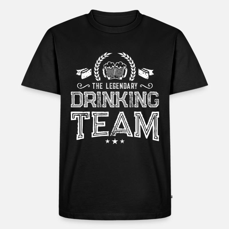 legendary drinking team - Men's Premium Organic T-Shirt - black