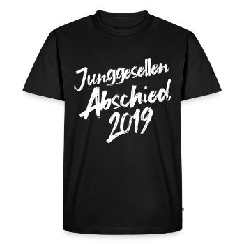 bachelor party in 2019 - Men's Premium Organic T-Shirt - black - Front - Nico (187cm)