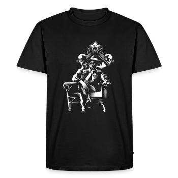 chef de gangster gangster - T-shirt Premium bio Homme - noir - Devant - Nico (187cm)