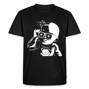baby sunglasses cool - Men's Premium Organic T-Shirt - black - Front - Nico (187cm)