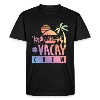 équipage vacay vacances coloré - T-shirt Premium bio Homme - noir - Devant - Nico (187cm)