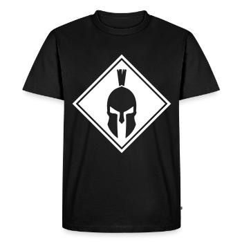 spartan helmet - Men's Premium Organic T-Shirt - black - Front - Nico (187cm)