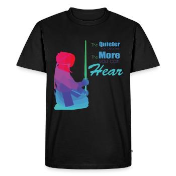 Kendo - T-shirt Premium bio Homme - noir - Devant - Nico (187cm)