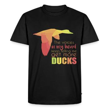 Canard - T-shirt Premium bio Homme - noir - Devant - Nico (187cm)