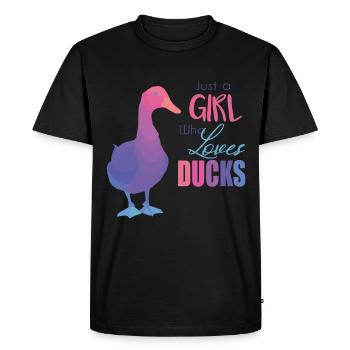 Canard - T-shirt Premium bio Homme - noir - Devant - Nico (187cm)