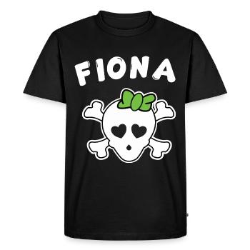 Pirate Fiona Design pour les filles et les femmes - T-shirt Premium bio Homme - noir - Devant - Nico (187cm)