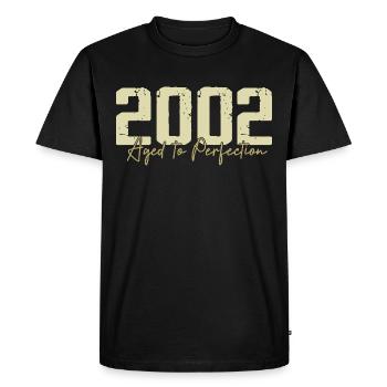 Original 2002 Rétro 2002 Cadeau d’anniversaire 2002 - T-shirt Premium bio Homme - noir - Devant - Nico (187cm)
