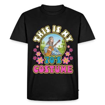 This Is My 70s Costume - Men's Premium Organic T-Shirt - black - Front - Nico (187cm)