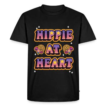 L’amour est mon arme, la musique est ma religion. - T-shirt Premium bio Homme - noir - Devant - Nico (187cm)