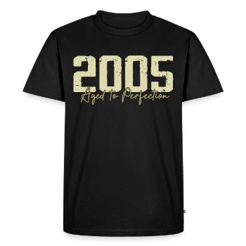 Original 2005 Rétro 2005 Cadeau d’anniversaire 2005 - T-shirt Premium bio Homme - noir - Devant - Nico (187cm)