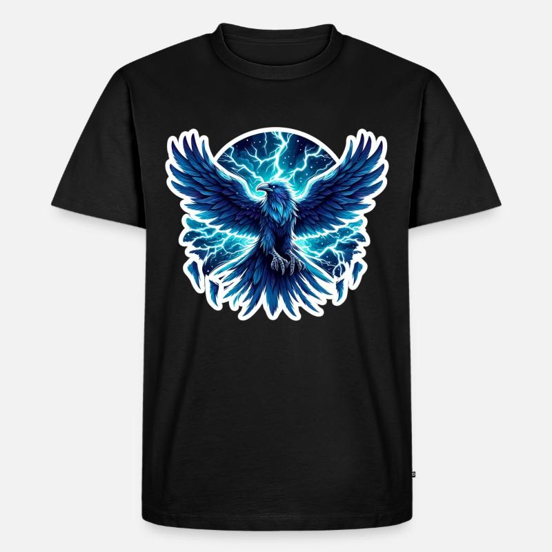 Rabe Odin Wikinger Walhalla Donner Blitz Nordisch - Männer Premium Bio T-Shirt - Schwarz