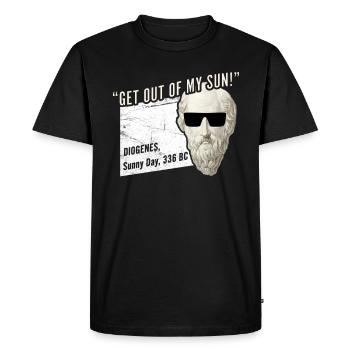 Diogenes Sunny Day Philosophie Student Geschenk - T-shirt Premium bio Homme - noir - Devant - Nico (187cm)