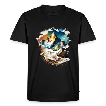 Mont Blanc - T-shirt Premium bio Homme - noir - Devant - Nico (187cm)