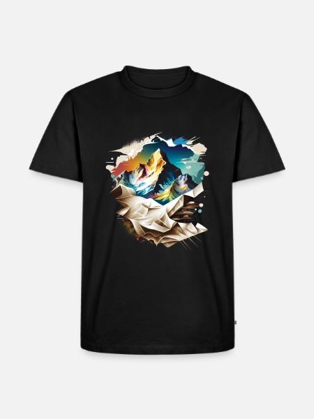 Mount Blanc - Men's Premium Organic T-Shirt - black