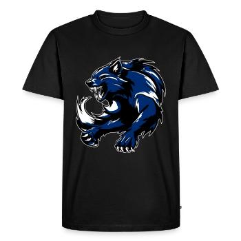 Glouton - T-shirt Premium bio Homme - noir - Devant - Nico (187cm)