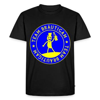 Équipe du marié - T-shirt Premium bio Homme - noir - Devant - Nico (187cm)