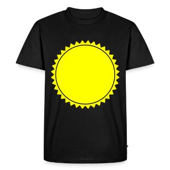 Emblème vierge - T-shirt Premium bio Homme - noir - Devant - Nico (187cm)