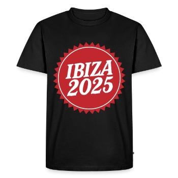 Ibiza 2025 - Men's Premium Organic T-Shirt - black - Front - Nico (187cm)