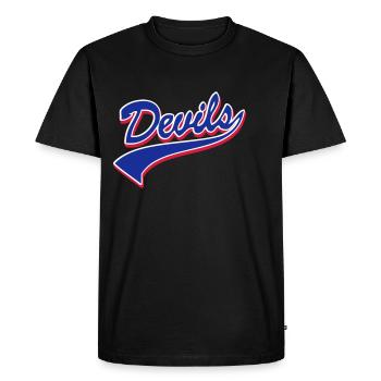Devils Script Original - T-shirt Premium bio Homme - noir - Devant - Nico (187cm)