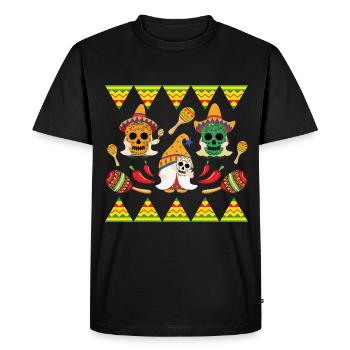 Nains mexicains Sombrero Cinco De Mayo - T-shirt Premium bio Homme - noir - Devant - Nico (187cm)