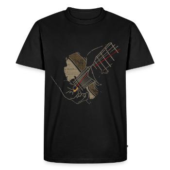 Guitare Rock - T-shirt Premium bio Homme - noir - Devant - Nico (187cm)