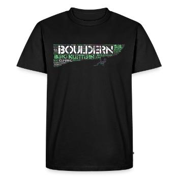 Bouldern Climbing Climbing Boulderer Idée cadeau - T-shirt Premium bio Homme - noir - Devant - Nico (187cm)