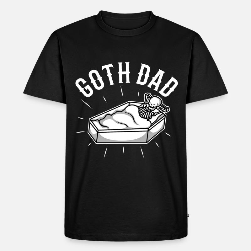 Goth Dad - Männer Premium Bio T-Shirt - Schwarz