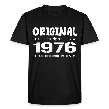 Né en 1976, Cadeau Anniversaire 1976 Original 1976 - T-shirt Premium bio Homme - noir - Devant - Nico (187cm)