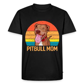 Pitbull - T-shirt Premium bio Homme - noir - Devant - Nico (187cm)