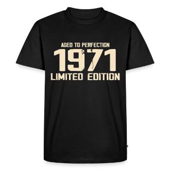 1971 Limited edition 1971 Birthday 1971 Retro - Men's Premium Organic T-Shirt - black - Front - Nico (187cm)