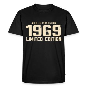 1969 Limited edition 1969 Geburtstag 1969 Retro - Männer Premium Bio T-Shirt - Schwarz - Vorne - Nico (187cm)