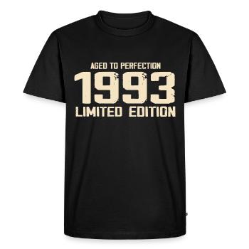1993 Edition limitée 1993 Anniversaire 1993 Rétro - T-shirt Premium bio Homme - noir - Devant - Nico (187cm)