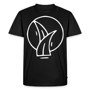 Plant drawing nature sketch white - Men's Premium Organic T-Shirt - black - Front - Nico (187cm)