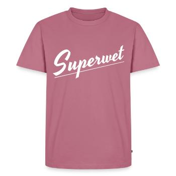 Superwet - Men's Premium Organic T-Shirt - mauve - Front - Nico (187cm)