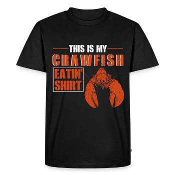 Drôle de crabes de la saison du cancer Cuisiner des crabes Manger des crabes - T-shirt Premium bio Homme - noir - Devant - Nico (187cm)