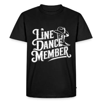 Danse en ligne Danse en ligne mon amateur - T-shirt Premium bio Homme - noir - Devant - Nico (187cm)